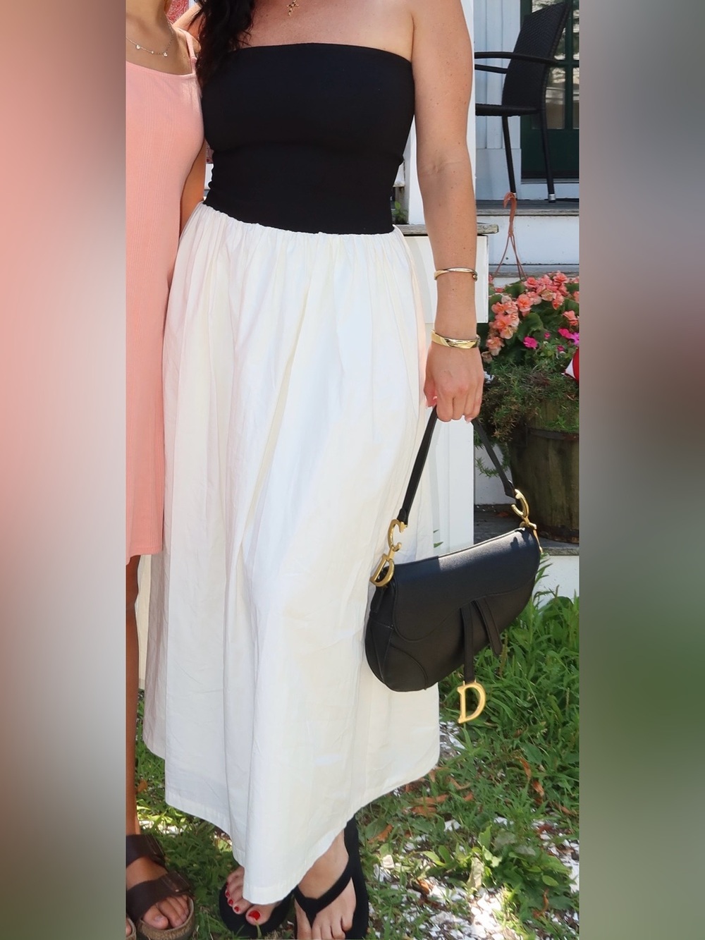 White A-Line Midi Skirt - Classic Women’s Summer Skirt